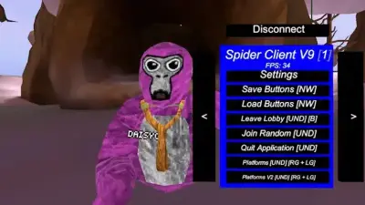 Spider Client Mod Menu V9 for Gorilla Tag — Download & Install Guide Gorilla Tag mod cover preview